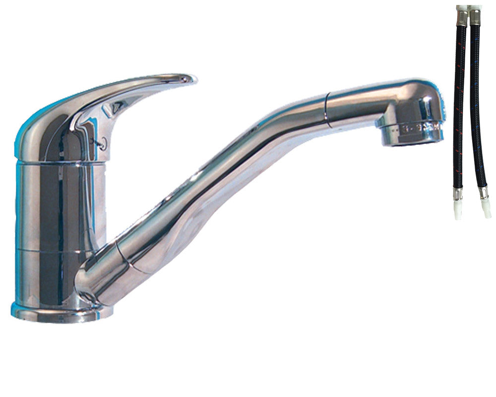 Blandebatteri Roma m/slange Ø33mm m/bryter krom