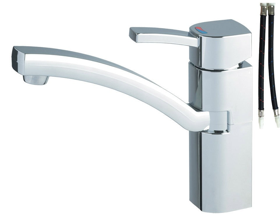 Blandebatteri Capri Ø33mm m/bryter krom. Høyt