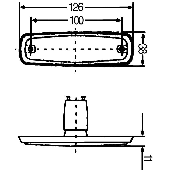 Markeringslys Hella gul