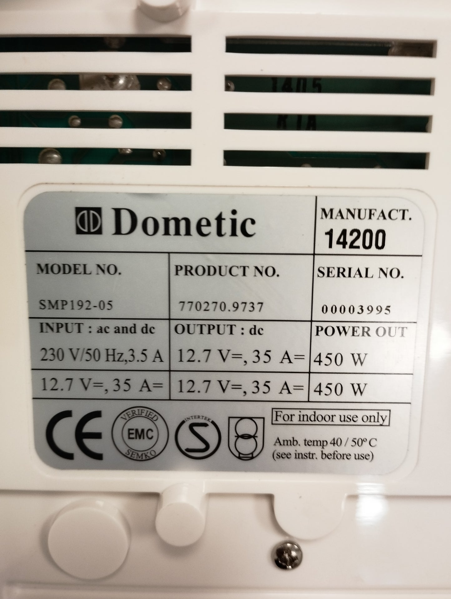 Dometic SMP192-05 450W