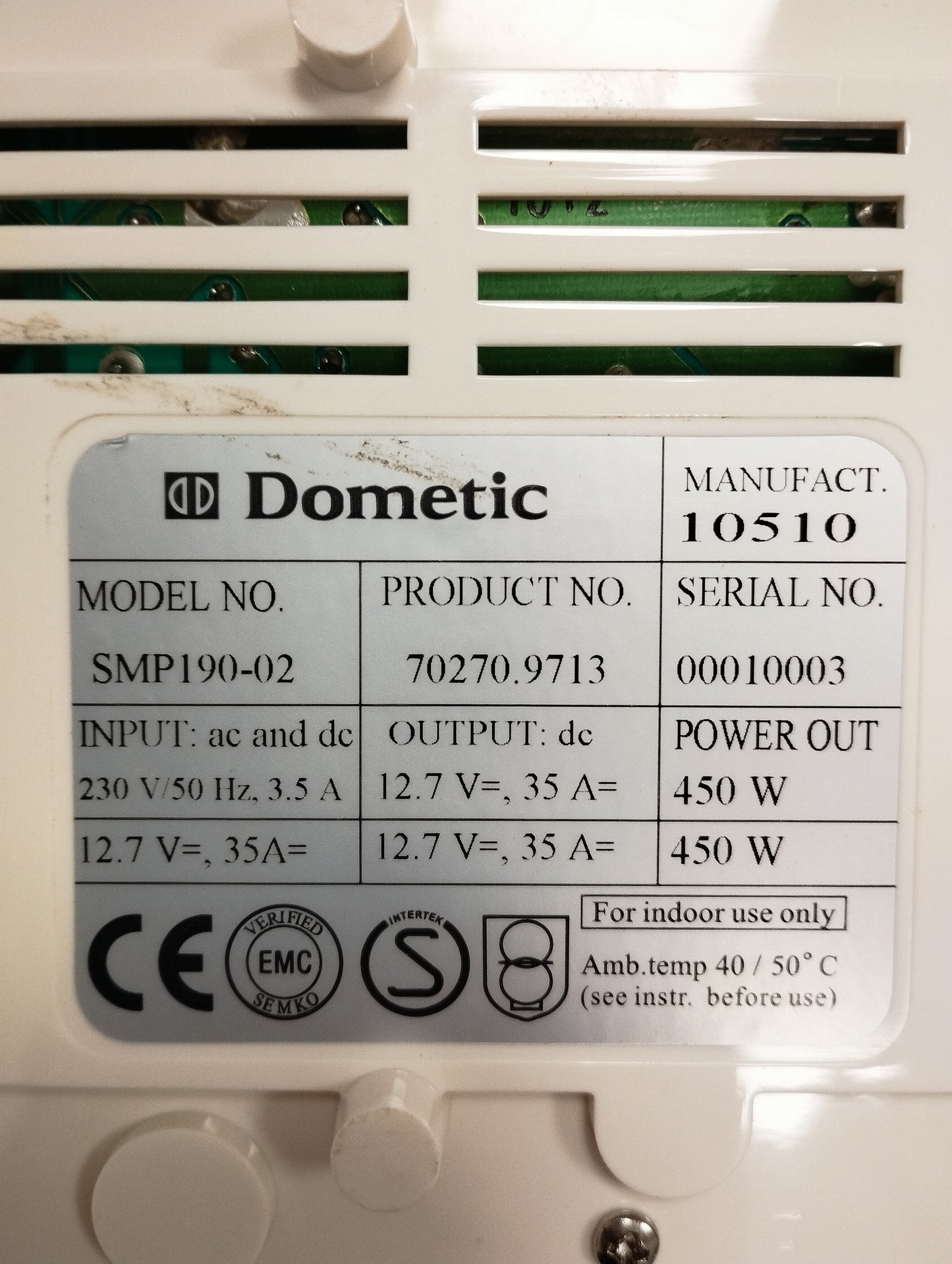 Dometic SMP190-02 450W