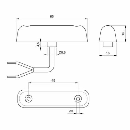 Markeringslys Jokon rød