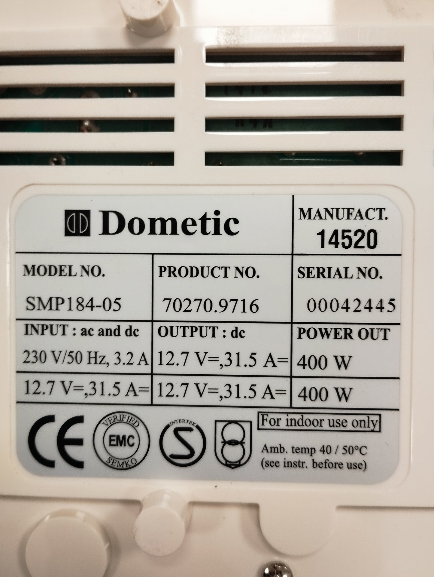 Dometic SMP184-05 400W