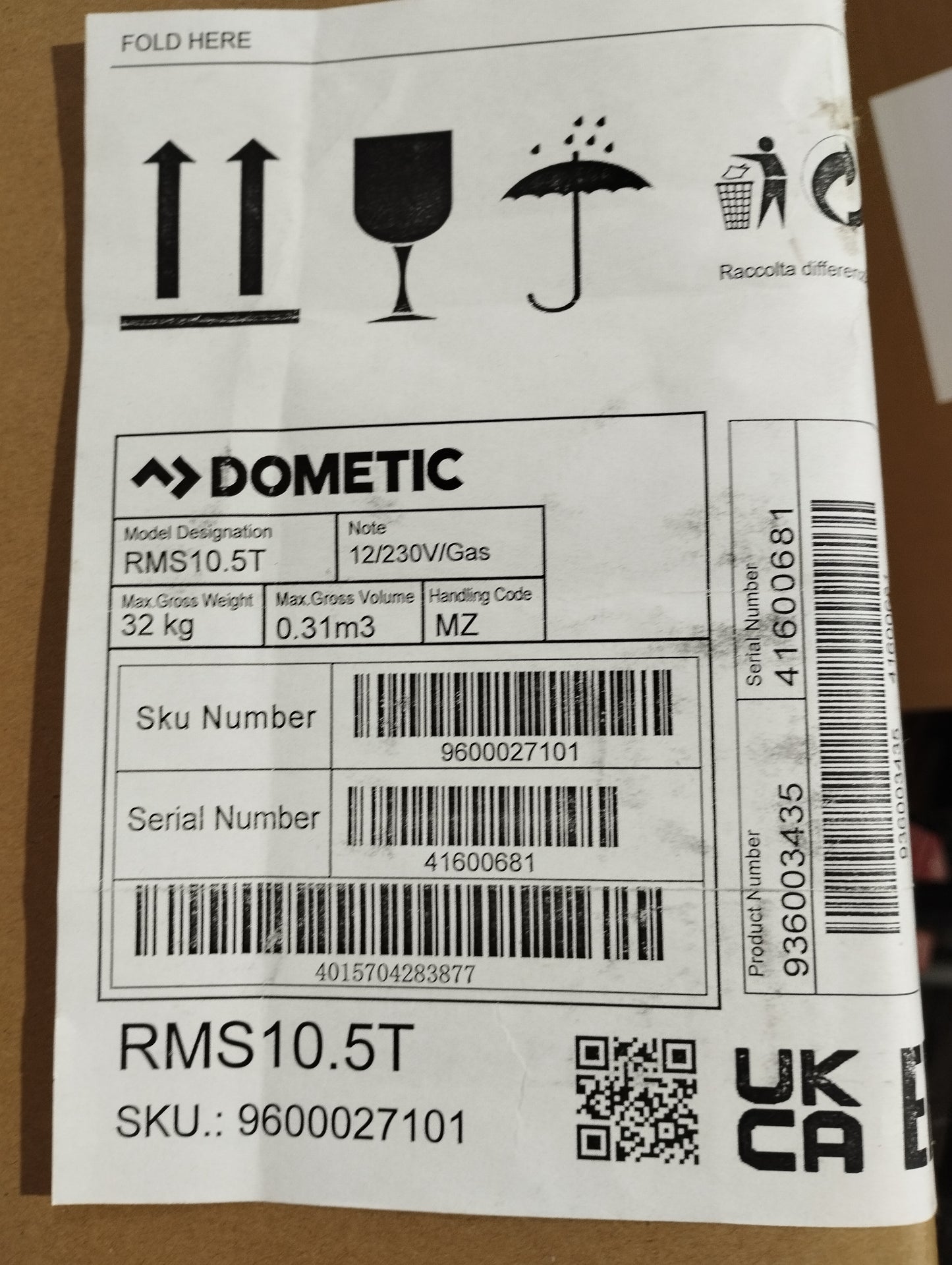 Dometic RMS10.5T