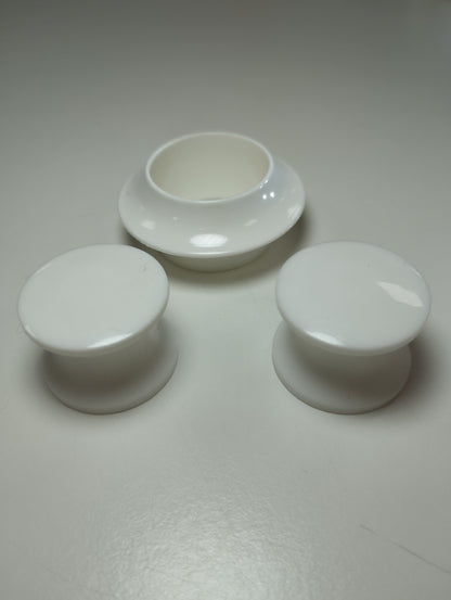 Grep til lås toalettrom, hvit