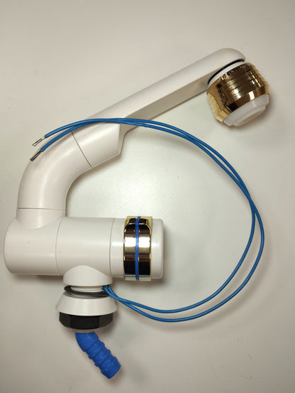 Blandebatteri kaldtvann hvit/gull